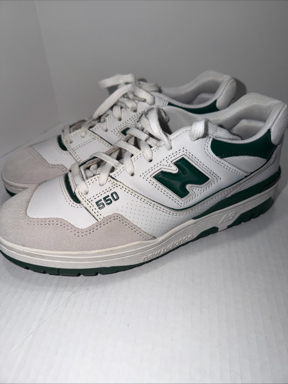 Size 8.5-New Balance 550 Aime Leon Dore ALD - Evergreen Green White Excellent